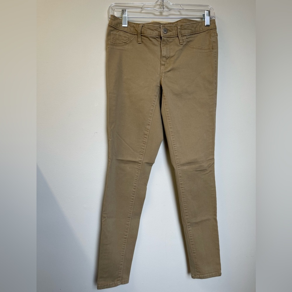 MOSSIMO - WOMEN DENIM MID-RISE KHAKI BROWN JEGGING